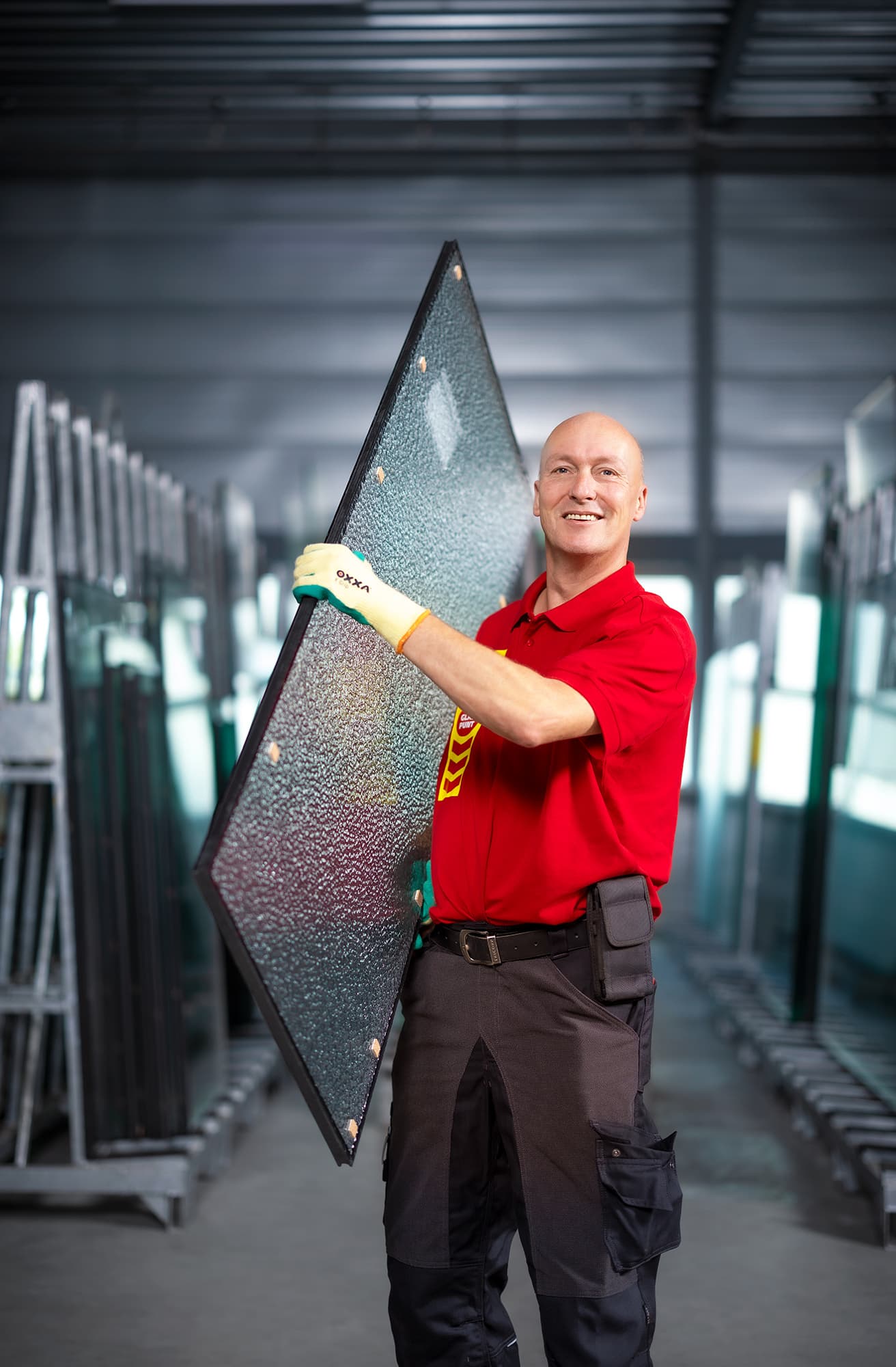 Glaszetter heeft HR++ glas vast